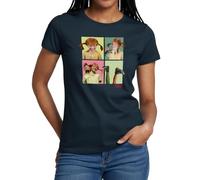 Spreadshirt Pippi Langstrumpf Portraits Von Pippi Frauen T-Shirt, XL, Navy
