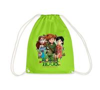 Spreadshirt Robin Hood Gruppenbild Mit Marian Und Scarlett Turnbeutel, One size, Neongrün