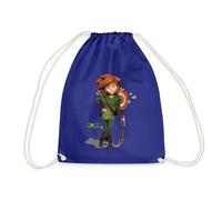 Spreadshirt Robin Hood Mit Pfeil Und Bogen Turnbeutel, One size, Königsblau