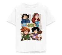 Spreadshirt Robin Hood Tuck Marian Robin Little John Kinder T-Shirt, 122/128 (7-8 Jahre), Weiß