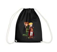 Spreadshirt Robin Hood Und Prinz John Turnbeutel, One size, Schwarz