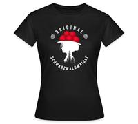 Spreadshirt Schwarzwald Bollenhut Schwarzwaldmaidl Frauen T-Shirt, M, Schwarz