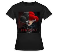 Spreadshirt Schwarzwald Lady Art Rot Schwarz Frauen T-Shirt, M, Schwarz