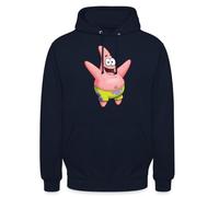 Spreadshirt Spongebob Schwammkopf Patrick Star Design Unisex Hoodie, XL, Navy