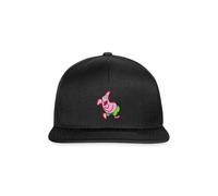 Spreadshirt Spongebob Schwammkopf Patrick Star Stick-Motiv Snapback Cap, One Size, Schwarz/Schwarz
