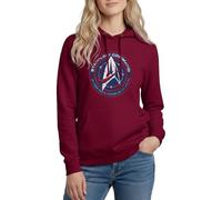 Spreadshirt Star Trek Discovery Abzeichen Sternenflotte Frauen Hoodie, L, Bordeaux
