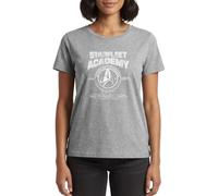 Spreadshirt Star Trek Discovery Starfleet Academy Frauen Premium T-Shirt, L, Grau meliert