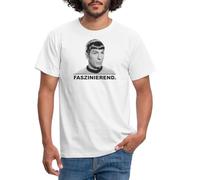 Spreadshirt Star Trek Spock Faszinierend Männer T-Shirt, M, Weiß