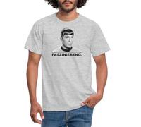 Spreadshirt Star Trek Spock Faszinierend Männer T-Shirt, S, Grau meliert