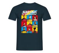 Spreadshirt Star Trek The Next Generation Charaktere Männer T-Shirt, 3XL, Navy