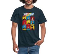 Spreadshirt Star Trek The Next Generation Charaktere Männer T-Shirt, 4XL, Navy