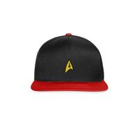 Spreadshirt Star Trek The Original Series Besatzung Logo Stick Snapback Cap, One Size, Schwarz/Rot