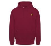 Spreadshirt Star Trek The Original Series Besatzung Logo Stick Unisex Hoodie, XL, Bordeaux