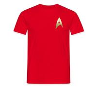 Spreadshirt Star Trek The Original Series Logo Männer T-Shirt, L, Rot