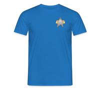 Spreadshirt Star Trek Voyager Crew Logo Männer T-Shirt, L, Royalblau