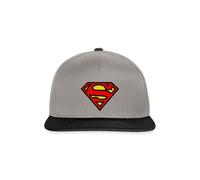Spreadshirt Superman Logo S-Shield Stick Snapback Cap, One Size, Graphit/Schwarz