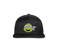 Spreadshirt Teenage Mutant Ninja Turtles Donatello Kostüm Snapback Cap, One size, Schwarz/Schwarz
