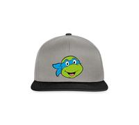 Spreadshirt Teenage Mutant Ninja Turtles Leonardo Kostüm Karneval Snapback Cap, One Size, Graphit/Schwarz