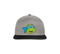 Spreadshirt Teenage Mutant Ninja Turtles Leonardo Kostüm Snapback Cap, One Size, Graphit/Schwarz
