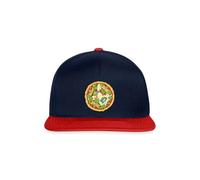 Spreadshirt Teenage Mutant Ninja Turtles Pizza Snapback Cap, One Size, Navy/Rot