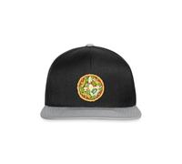 Spreadshirt Teenage Mutant Ninja Turtles Pizza Snapback Cap, One Size, Schwarz/Grau