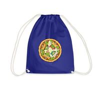 Spreadshirt Teenage Mutant Ninja Turtles Pizza Turnbeutel, One Size, Königsblau