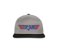 Spreadshirt Top Gun Logo Snapback Cap, One Size, Graphit/Schwarz