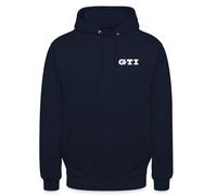 Spreadshirt Volkswagen VW GTI Evolution Und GTI Schriftzug Unisex Hoodie, 4XL, Navy