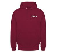 Spreadshirt Volkswagen VW GTI Evolution Und GTI Schriftzug Unisex Hoodie, L, Bordeaux
