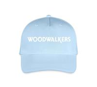 Spreadshirt Woodwalkers Film Logo Schriftzug Kinder Bio Basecap, One Size, Hellblau