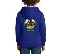 Spreadshirt Yakari Indianer Mit Seinen Freunden Kinder Premium Hoodie, 122/128 (6 Jahre), Royalblau