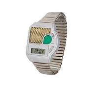 sprechende Armbanduhr , Blindenuhr mit Edelstahlflexarmband