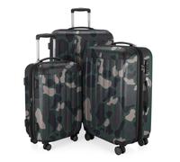 Spree - 3er Koffer-Set Hartschale Camouflage matt, TSA, (55cm, 65cm & 65cm) Camouflage