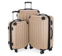 Spree - 3er Koffer-Set Hartschale Champagner matt, TSA, (55cm, 65cm & 75cm), 259 Liter Champagner