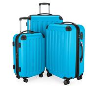 Spree - 3er Koffer-Set Hartschale Cyanblau matt, TSA, (55cm, 65cm & 75cm), 259 Liter Cyanblau
