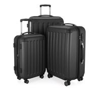 Hauptstadtkoffer Spree 3er Koffer-Set Hartschalenkoffer Reisekoffer-Set, TSA, 4 Rollen, S M & L Graphit
