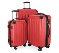 Spree - 3er Koffer-Set Hartschale Rot matt, TSA, (55cm, 65cm & 75cm), 259 Liter Rot