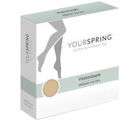 Spring YOURSPRING medium transparent AG Schenkelstrümpfe Spitzenhaftband geschlossene Spitze honig 2