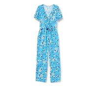 Springfield Damen Hosen Jeanshose, Bedruckt, türkis, 40