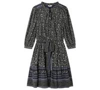 SPRINGFIELD Damen Short Dress with Collar Frill and Belt Kleid mit Kragen, blau, Small