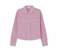 SPRINGFIELD Damen Striped Crop Blouse with Pockets Bluse, rot, 36