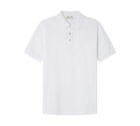 SPRINGFIELD Herren Basic Slim Ss Daily Polo with Tree Embroidery. 100% Bci Cotton Poloshirt, weiß, Large