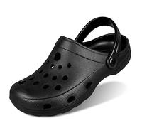 Sprint Sport Unisex Clogs für Strand, Garten, Arbeit, Zuhause mit Riemen (Schwarz, eu_Footwear_Size_System, Adult, Numeric, medium, Numeric_43)
