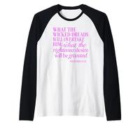 Sprüche 10:24 What Wicked Dreads Righteous Desire Bible God Raglan