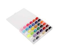 Spulen und Nähgarne Vorgespultes Untergarn für Brother Husqvarna Stickgarn Nähgarnmaschine mit durchsichtiger Kunststoffbox zum Selbermachen(36)