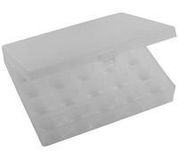 Spulenbox für 25 Nähmaschinenspulen 12x10x2,5cm Kunststoff Unterfadenspulen