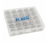 Spulenbox mit Metallspulen für Bernina CB-Greifer (25 Spulen)