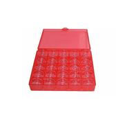 Spulenbox Rot für 25 Spulen incl 25 CB-Spulen für Brother, Janome usw. 11.5mm