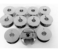 Spulenkapsel + 10 Metall Spulen für Veritas Nähmaschinen 8014/11, 8014/2002, 8014/2022...u.v.m.