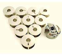 Spulenkapsel + 10 Metall Spulen für Veritas Nähmaschinen 8014/11, 8014/2002, 8014/2022...u.v.m.